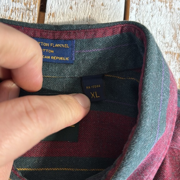 Men’s Patrick James cotton flannel size XL - Picture 3 of 5